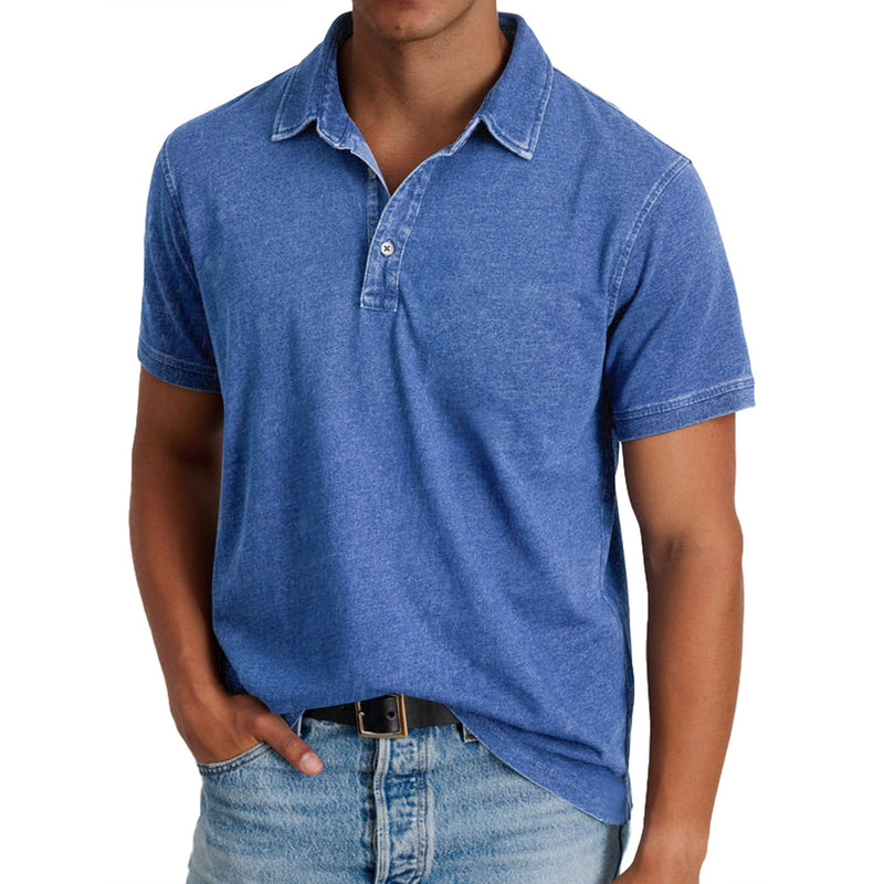 Men's Classic Polo with Button Placket