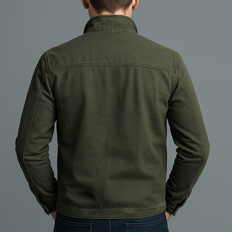 Men's Vintage Washed Zip Jacket